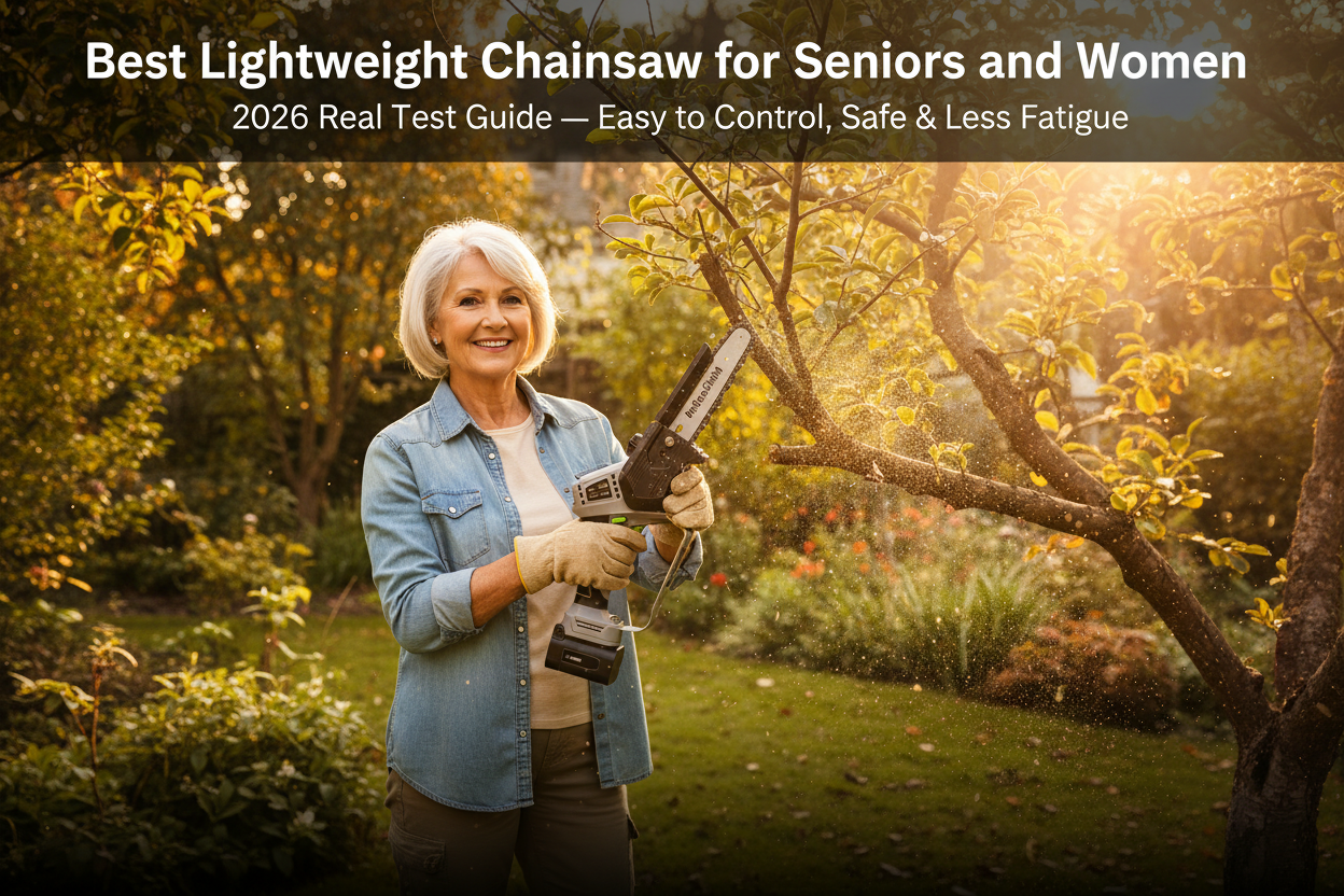 Best Lightweight Chainsaw for Seniors & Women (2026)