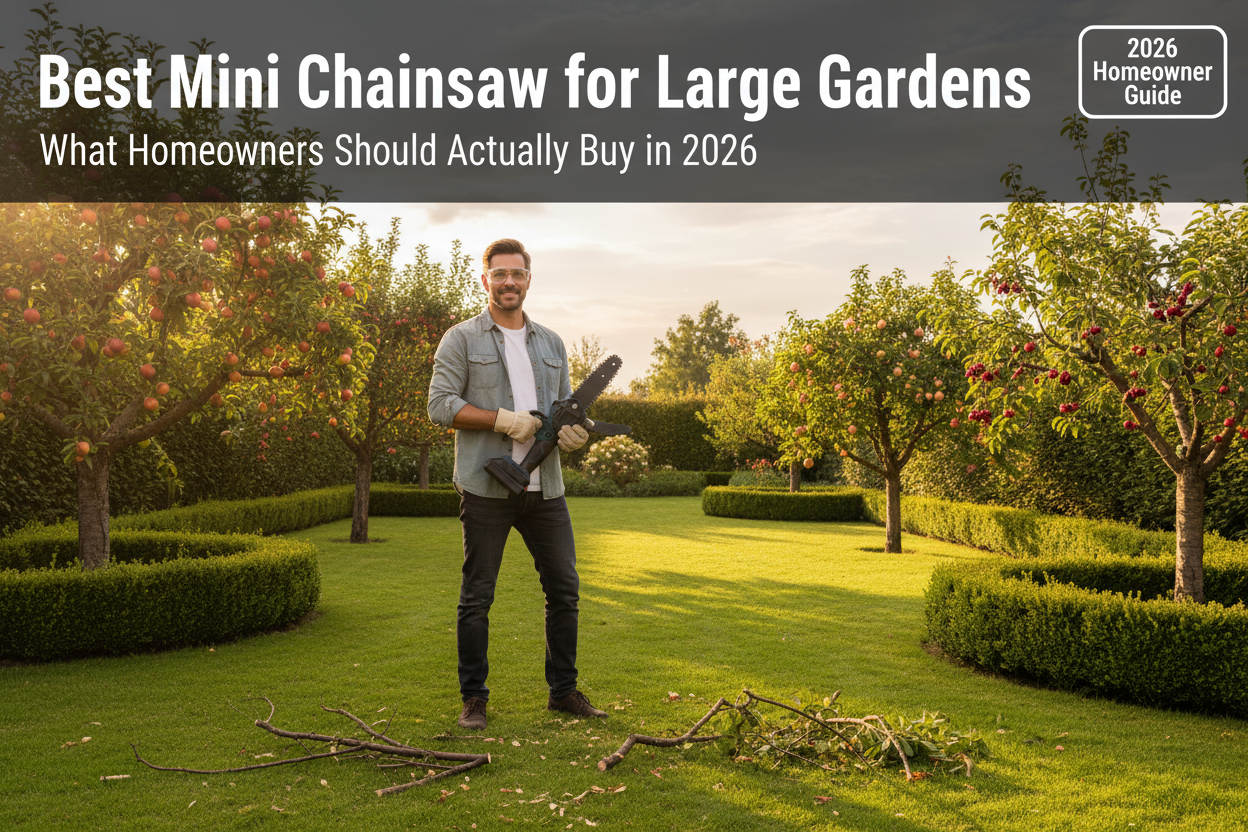 Best Mini Chainsaw for Large Gardens in 2026: What Homeowners Should Actually Buy Minisawpro