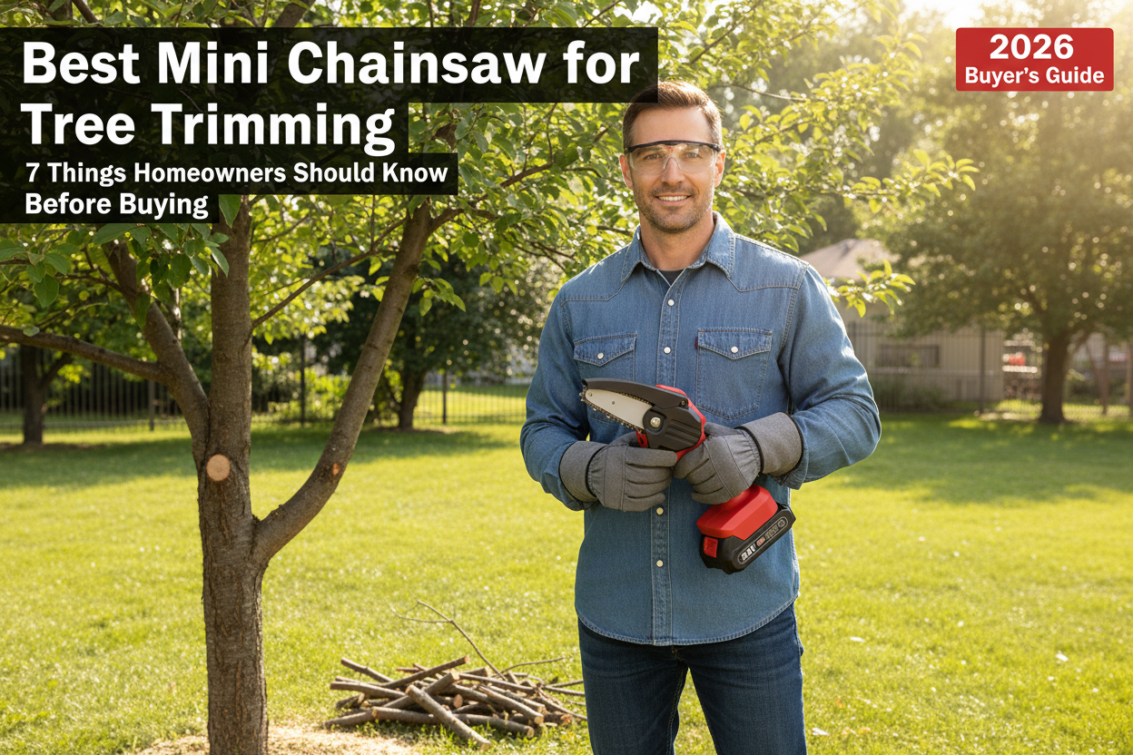 Best Mini Chainsaw for Tree Trimming in 2026 (Homeowner Buyer's Guide) Minisawpro