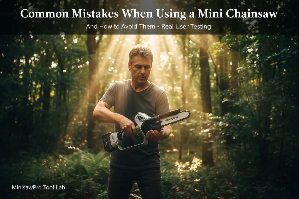 Common Mistakes When Using a Mini Chainsaw (And How to Avoid Them) Minisawpro