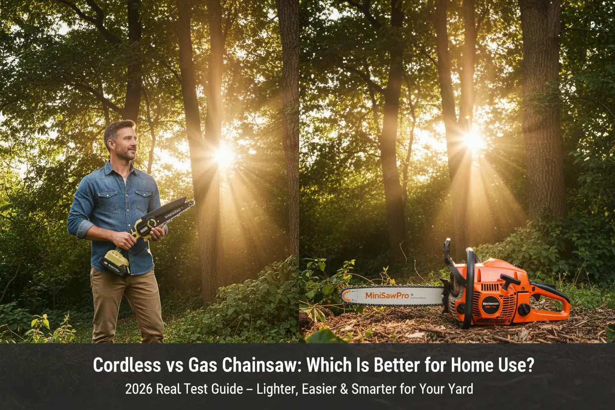 Cordless or gas chainsaw — which is right for your yard? Read our 2026 real backyard test comparing weight, ease of use, speed, and control to find the best choice for homeowners.