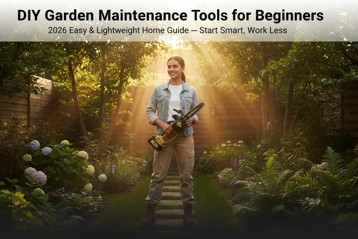 New to garden maintenance? Discover the best lightweight DIY tools for beginners in 2026. Learn how to use a mini chainsaw safely, compare cordless vs gas, and start with confidence.