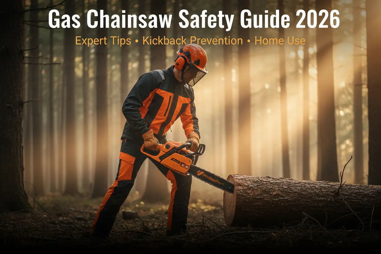 Gas Chainsaw Safety Guide 2026: Expert Tips, Kickback Prevention & Home Use