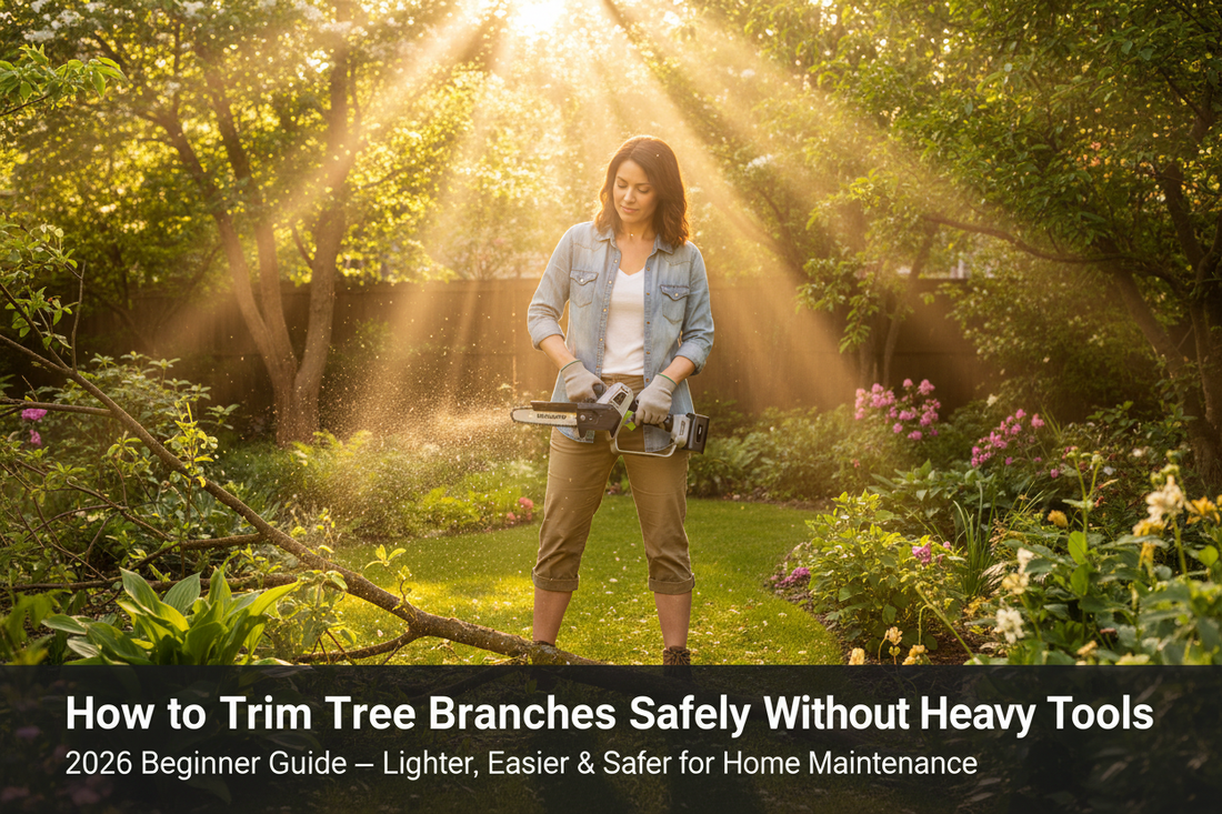 How to Trim Tree Branches Safely Without Heavy Tools