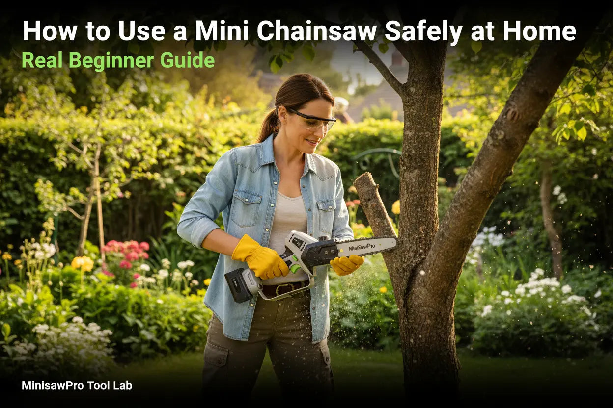 How to Use a Mini Chainsaw Safely at Home (Real Beginner Guide) Minisawpro