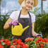 COOLJOB 10 Pairs Nitrile Dipped Safety Work Gloves with Grip, Non-slip Rubber Coated Bulk Garden Gloves(Pink&Purple) COOLJOB
