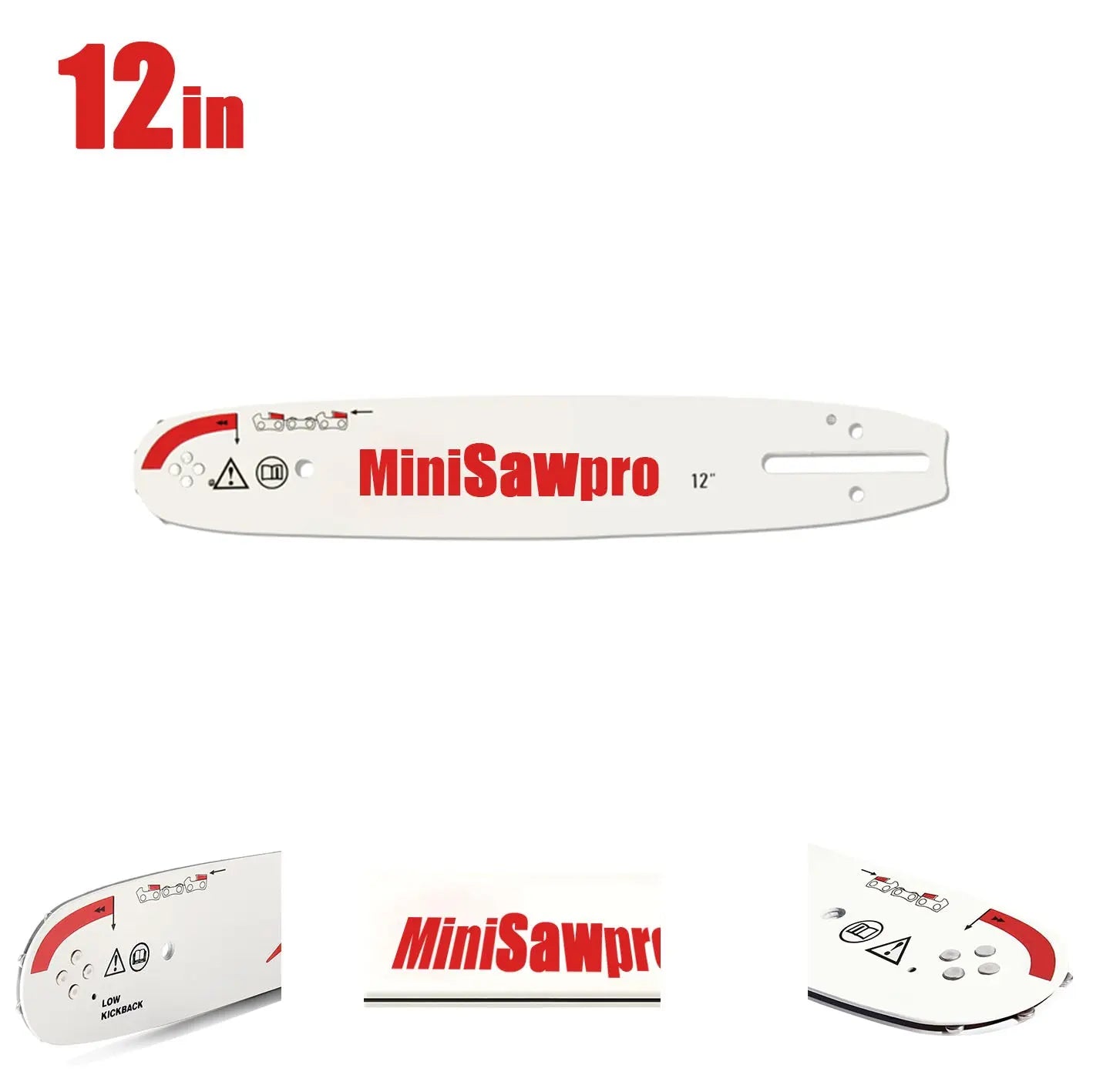 MiniSawPro 12-Inch Chainsaw Guide Plate – High Strength, Wear-Resistant & Lightweight MINISAWPEO