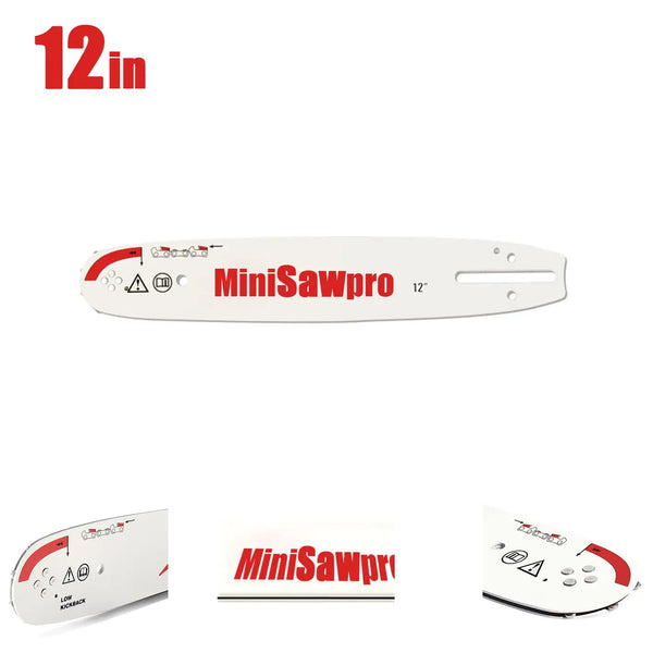 MiniSawPro 12-Inch Chainsaw Guide Plate – High Strength, Wear-Resistant & Lightweight MINISAWPEO