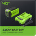 40V 8" Cordless Battery Pole Saw and Hedge Trimmer Attachment: 2.0 Ah Battery and Charger greenworkstools