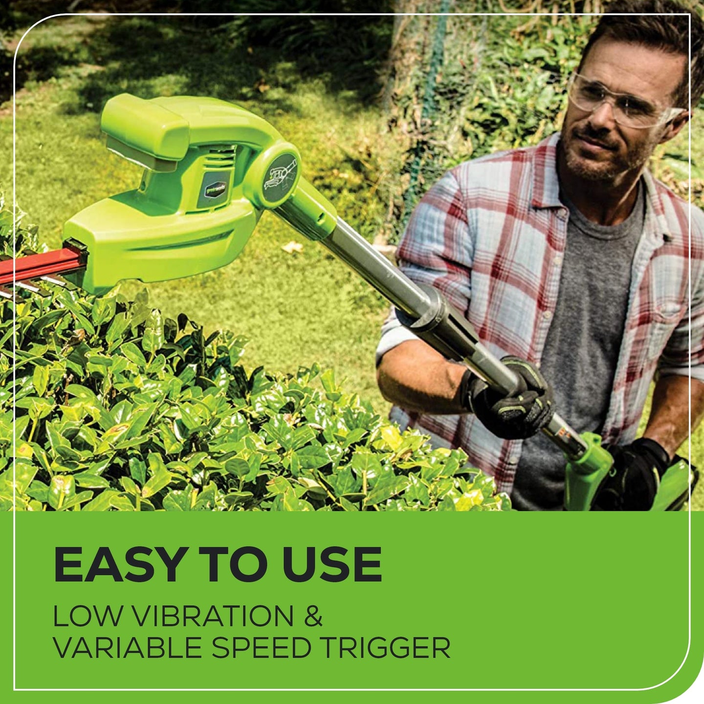 40V 8" Cordless Battery Pole Saw and Hedge Trimmer Attachment: 2.0 Ah Battery and Charger greenworkstools