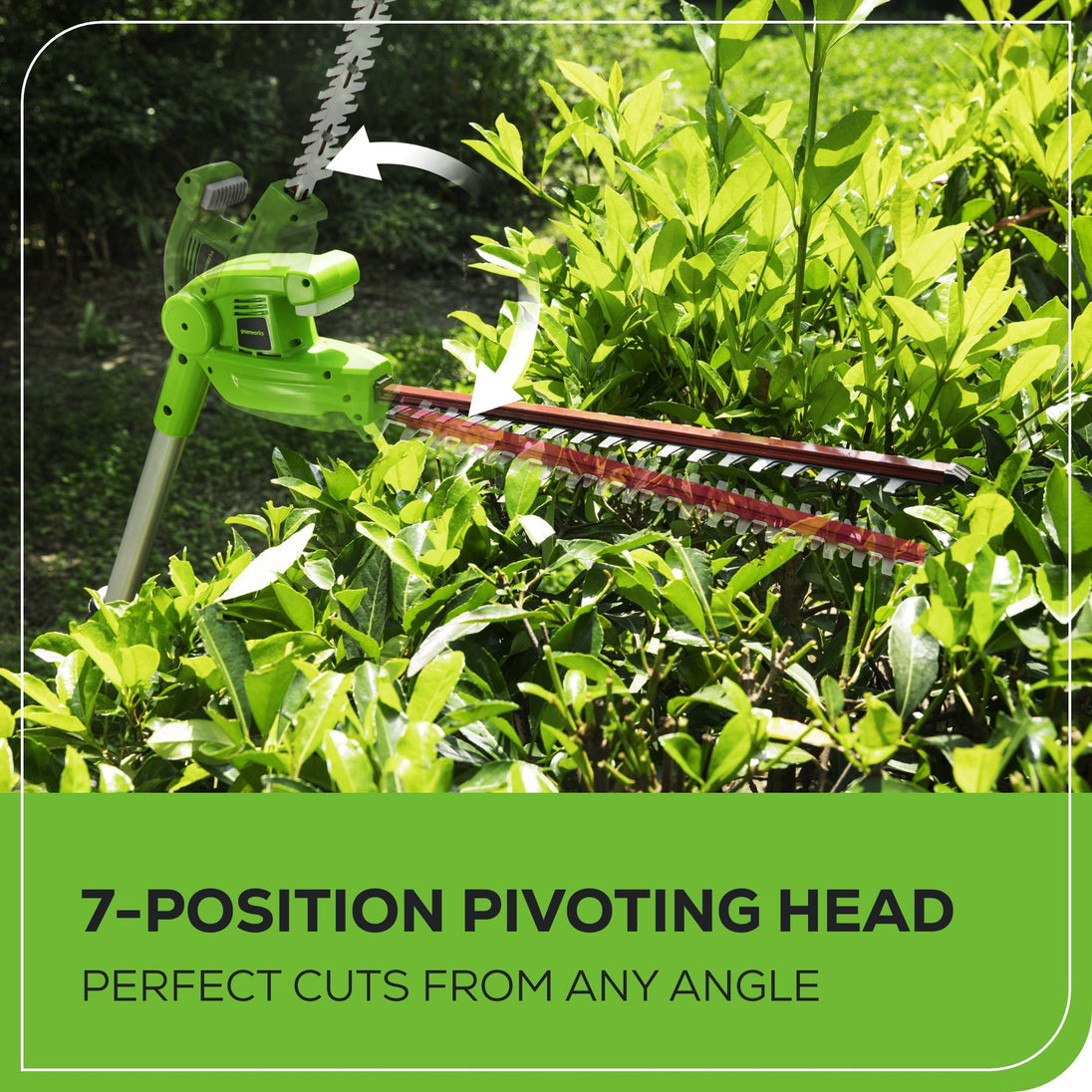 40V 8" Cordless Battery Pole Saw and Hedge Trimmer Attachment: 2.0 Ah Battery and Charger greenworkstools