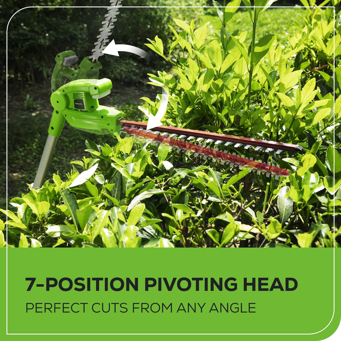 40V 8" Cordless Battery Pole Saw and Hedge Trimmer Attachment: 2.0 Ah Battery and Charger greenworkstools