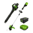 60V 13" Cordless Battery String Trimmer & 540 CFM Leaf Blower Combo Kit w/ 4.0Ah Battery & Charger greenworkstools