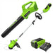 40V 15" Cordless Battery String Trimmer/Blower Combo Kit: 2.5 Ah Battery and Charger greenworkstools