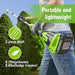 24V 8" Cordless Battery Polesaw and Pole Hedge Trimmer Combo Kit, 2Ah USB Battery and Charger greenworkstools