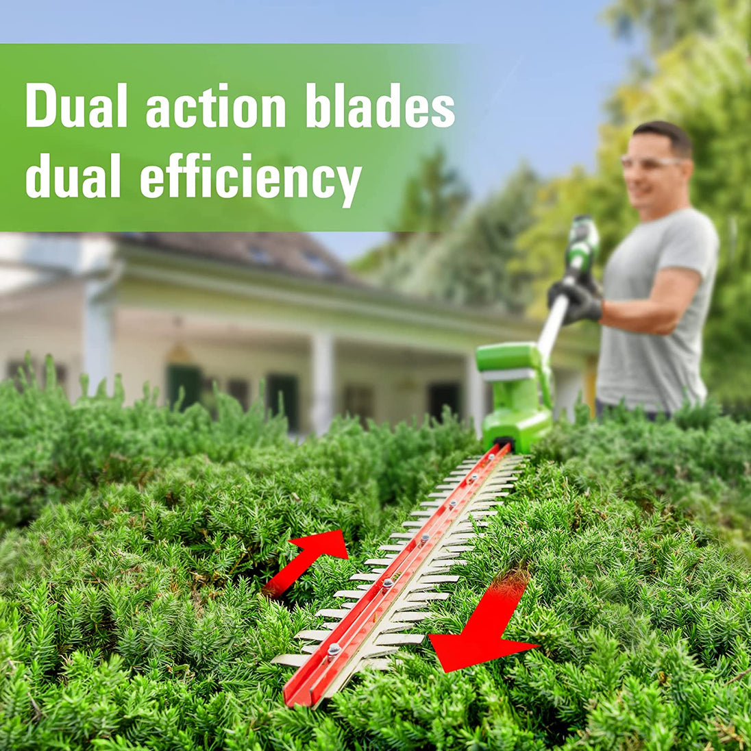 24V 8" Cordless Battery Polesaw and Pole Hedge Trimmer Combo Kit, 2Ah USB Battery and Charger greenworkstools