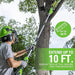 24V 10" Cordless Battery Polesaw and Pole Hedge Trimmer Combo Kit, 4Ah USB Battery and Charger greenworkstools