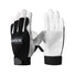 COOLJOB Goatskin Leather Work Gloves with Grip, Thorn Proof, Heat & Puncture Resistant COOLJOB