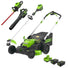 60V 25" Self-Propelled Lawn Mower 4-pc Combo Kit: (2) 4.0 Ah Batteries and Dual-Port Charger greenworkstools