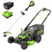 80V 25" Cordless Battery Dual Blade Self-Propelled Mower 2PC Combo Kit, (1) 4.0 Ah Battery and (1)Rapid Charger greenworkstools
