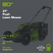 OPEN BOX 80V 21" Cordless Battery 4-in-1 Push Lawn Mower & 700CFM Blower Combo Kit w/ 5.0Ah Battery & 6A Charger greenworkstools
