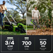 80V 21" Cordless Battery 4-in-1 Push Lawn Mower and 700CFM Blower Combo Kit: 5.0 Ah Battery and 6A Charger greenworkstools