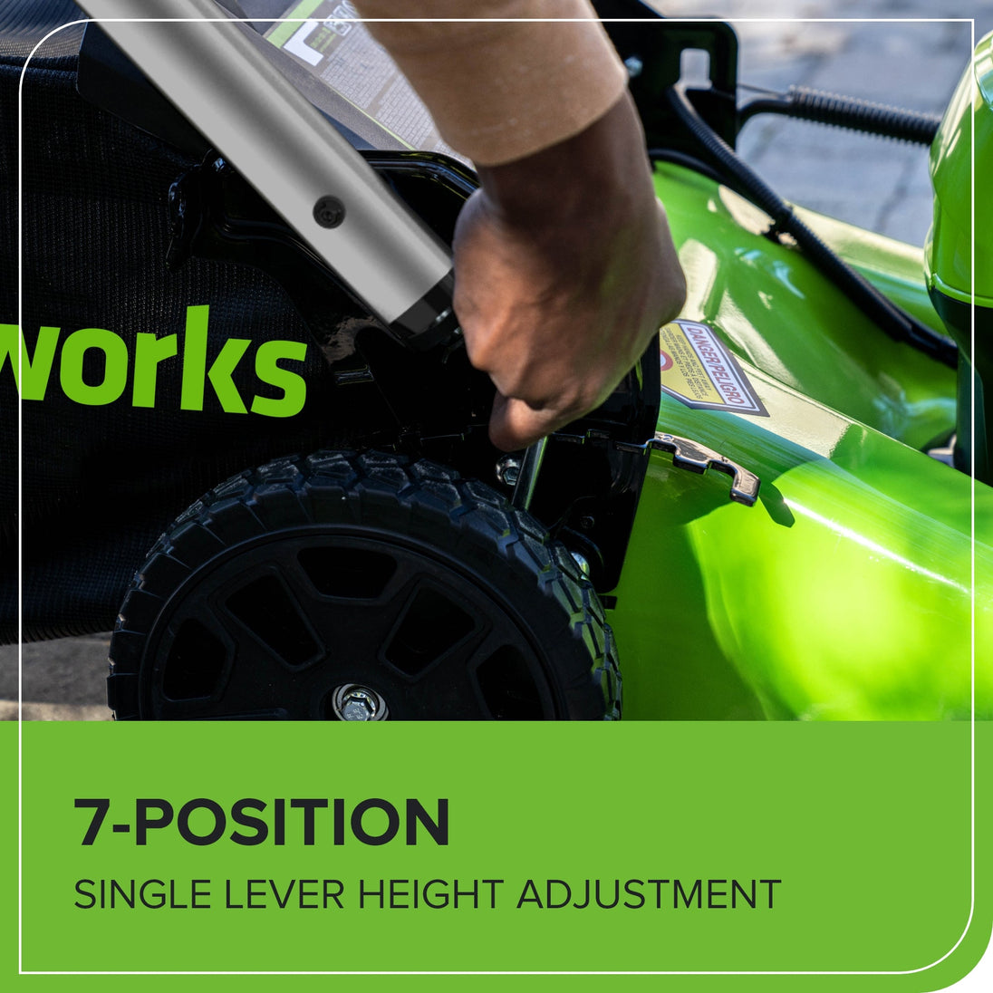 OPEN BOX 80V 21" Cordless Battery 4-in-1 Push Lawn Mower & 700CFM Blower Combo Kit w/ 5.0Ah Battery & 6A Charger greenworkstools