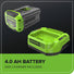 60V 17" Cordless Battery Push Lawn Mower and 610 CFM Jet Blower Combo Kit: 4.0 Ah Battery and Charger greenworkstools