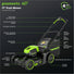60V 17" Cordless Battery Push Lawn Mower and 610 CFM Jet Blower Combo Kit: 4.0 Ah Battery and Charger greenworkstools
