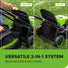 60V 17" Cordless Battery Push Lawn Mower and 610 CFM Jet Blower Combo Kit: 4.0 Ah Battery and Charger greenworkstools