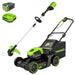 60V 17" Cordless Battery Push Lawn Mower and 13" String Trimmer Combo Kit: 4.0 Ah Battery and Charger greenworkstools