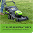 60V 17" Cordless Battery Push Lawn Mower 3PC Combo Kit: 4.0 Ah Battery and Charger greenworkstools