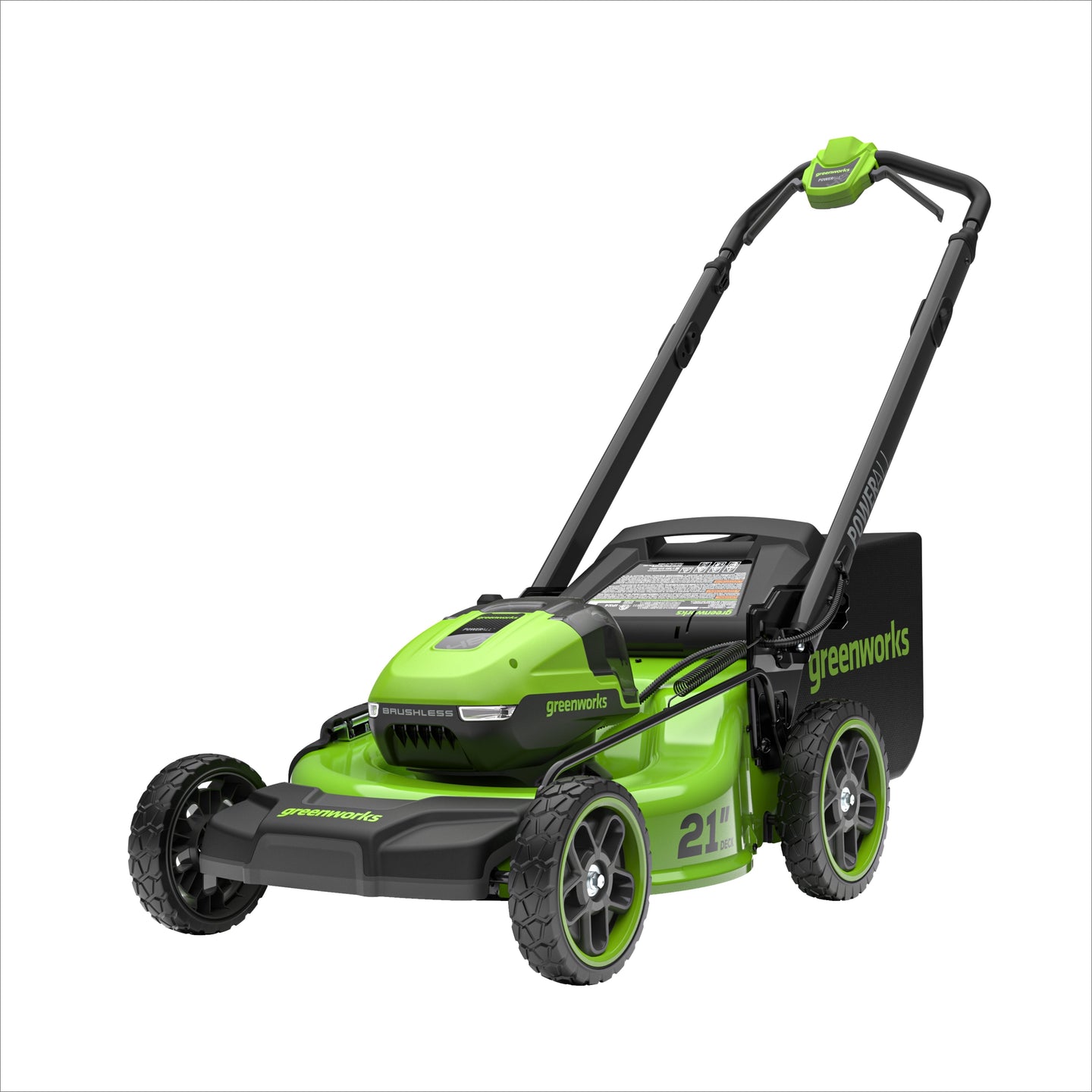 48V (24V x 2) 21" Cordless Battery Push Mower 3PC Combo Kit w/ (4) 4.0Ah High Power Batteries & (2) Dual Port Chargers greenworkstools
