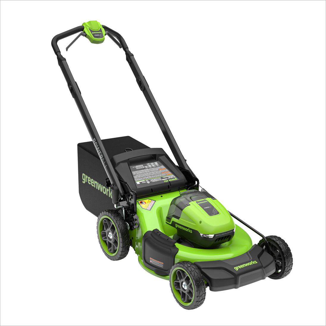 RENEWED 48V (24V x 2) 21" Cordless Battery Push Mower 3PC Combo Kit, (4) 4.0 Ah High Power Batteries and (2) Dual-Port Chargers greenworkstools