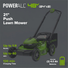 RENEWED 48V (24V x 2) 21" Cordless Battery Push Mower 3PC Combo Kit, (4) 4.0 Ah High Power Batteries and (2) Dual-Port Chargers greenworkstools