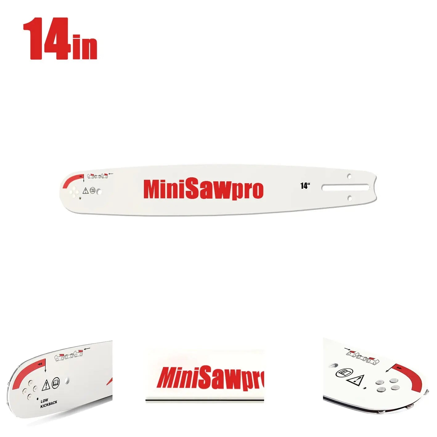 MiniSawPro 14-Inch Chainsaw Guide Plate – High Strength, Wear-Resistant & Lightweight MINISAWPEO