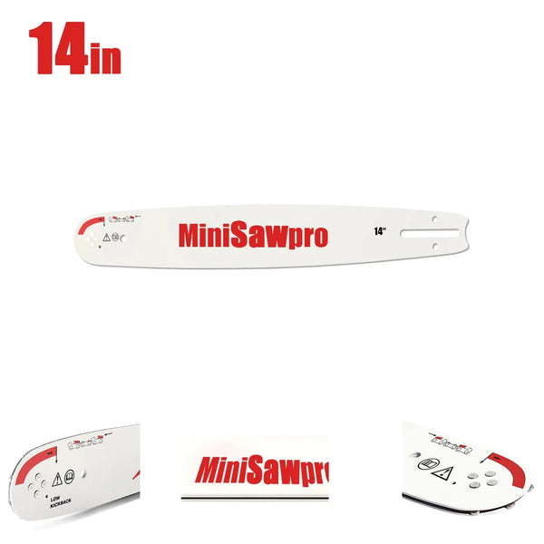 MiniSawPro 14-Inch Chainsaw Guide Plate – High Strength, Wear-Resistant & Lightweight MINISAWPEO