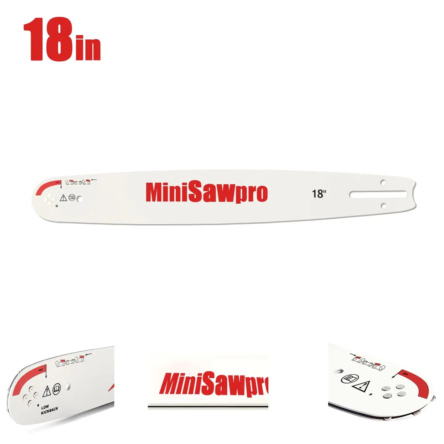 MiniSawPro 18-Inch Chainsaw Guide Plate – High Strength, Wear-Resistant & Lightweight MINISAWPEO