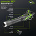 OPEN BOX 80V 800 CFM Brushless Leaf Blower w/ 2.5Ah Battery & Charger greenworkstools
