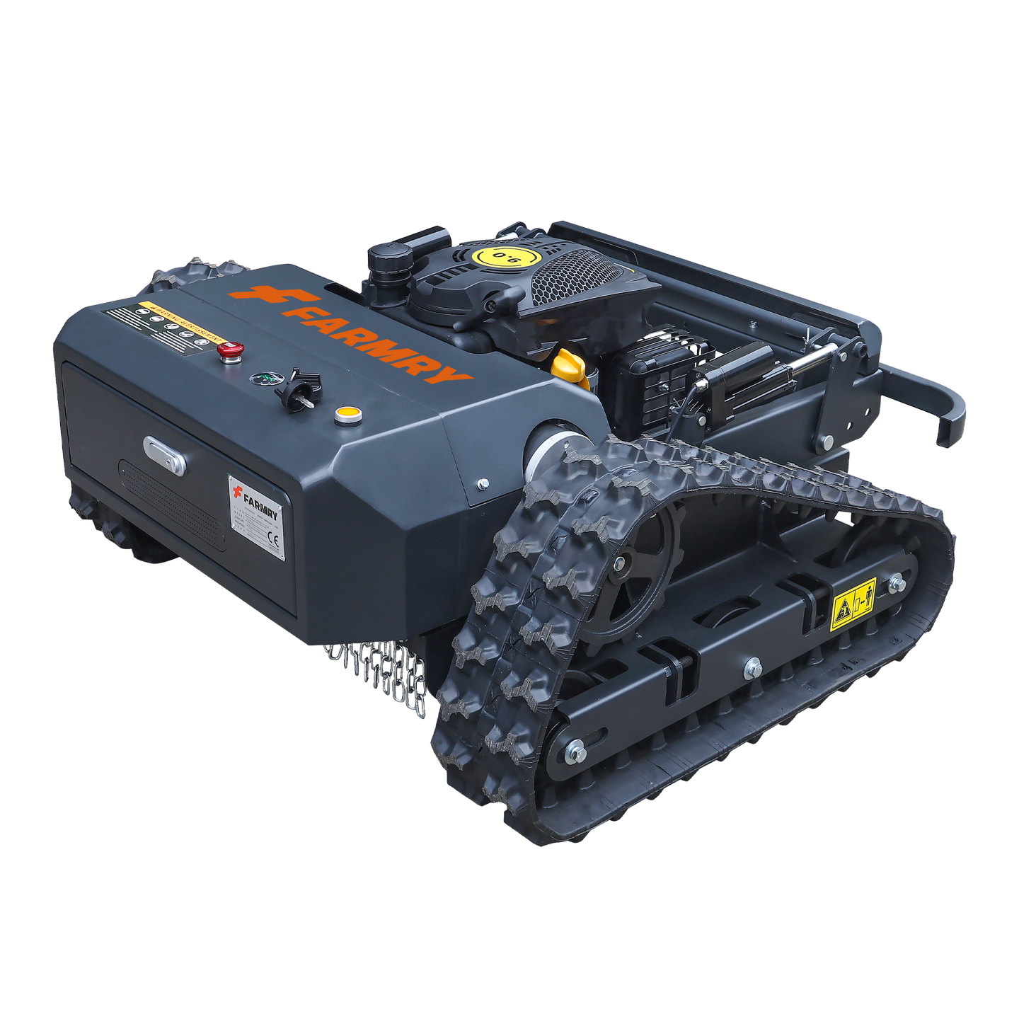 Farmry RM20 Remote-Controlled Tracked Slope Mower — 20.9″ Cut, 35° Slope, 6.1 HP (EPA) Farmry