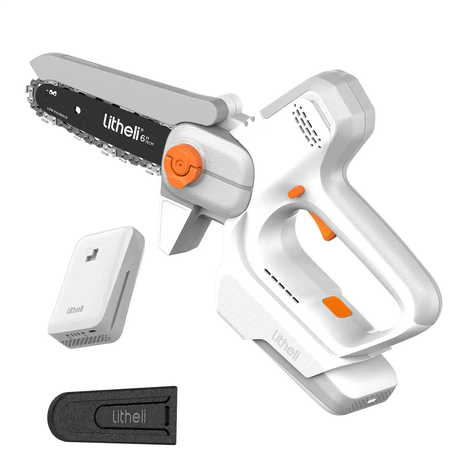 Litheli 6-Inch Cordless Mini Chainsaw | with 2.0Ah Battery Options Litheli