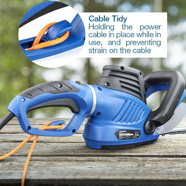 Hyundai 680W 610mm Corded Electric Hedge Trimmer Pruner | HYHT680E Hyundai