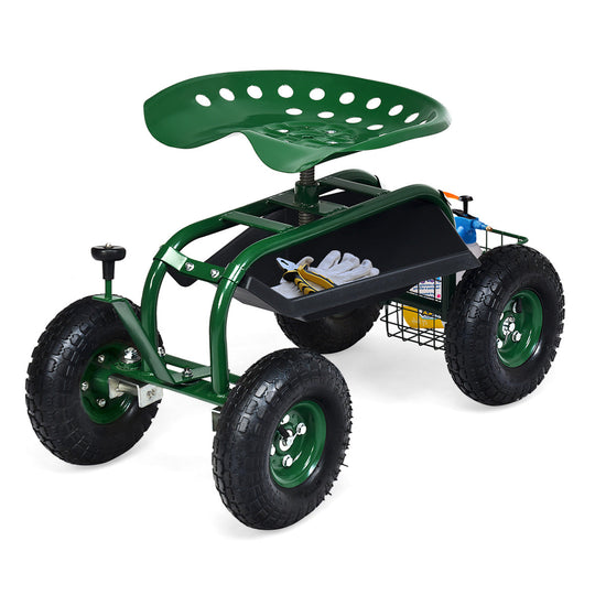 Heavy Duty Rolling Garden Seat GoPlus (Costway)