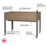 Self-Watering Elevated Planter Dobi & Associates, Inc.