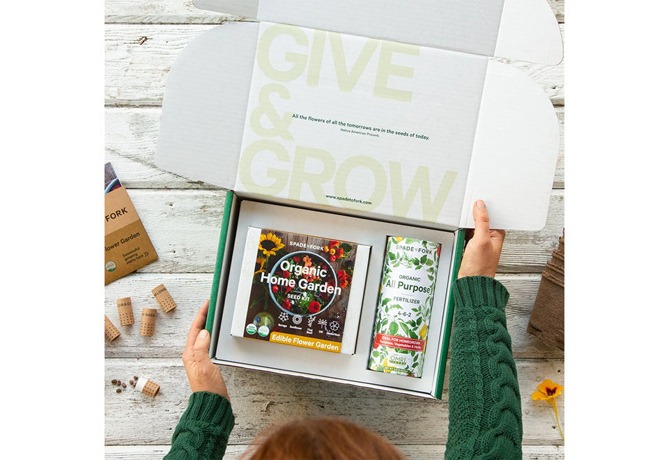 Organic Home Garden Gift Box Set Spade To Fork