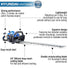 Petrol Hedge Trimmer/Pruner, 26cc 2-stroke Easy-Start, Lightweight and Anti-Vibration, 24” (60cm) Blade by Hyundai | HYHT2600X Hyundai
