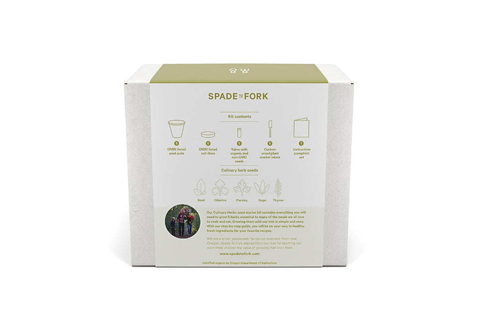 Organic Home Garden Seed Kits Spade To Fork