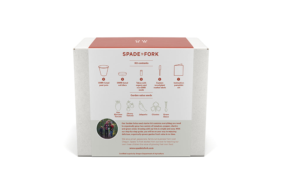 Organic Home Garden Seed Kits Spade To Fork