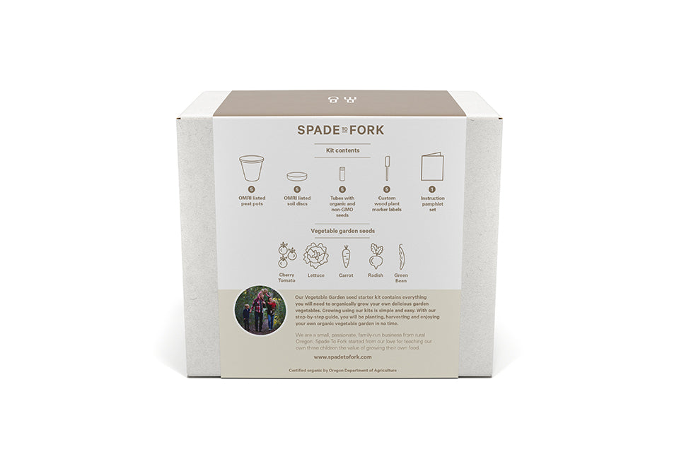 Organic Home Garden Seed Kits Spade To Fork