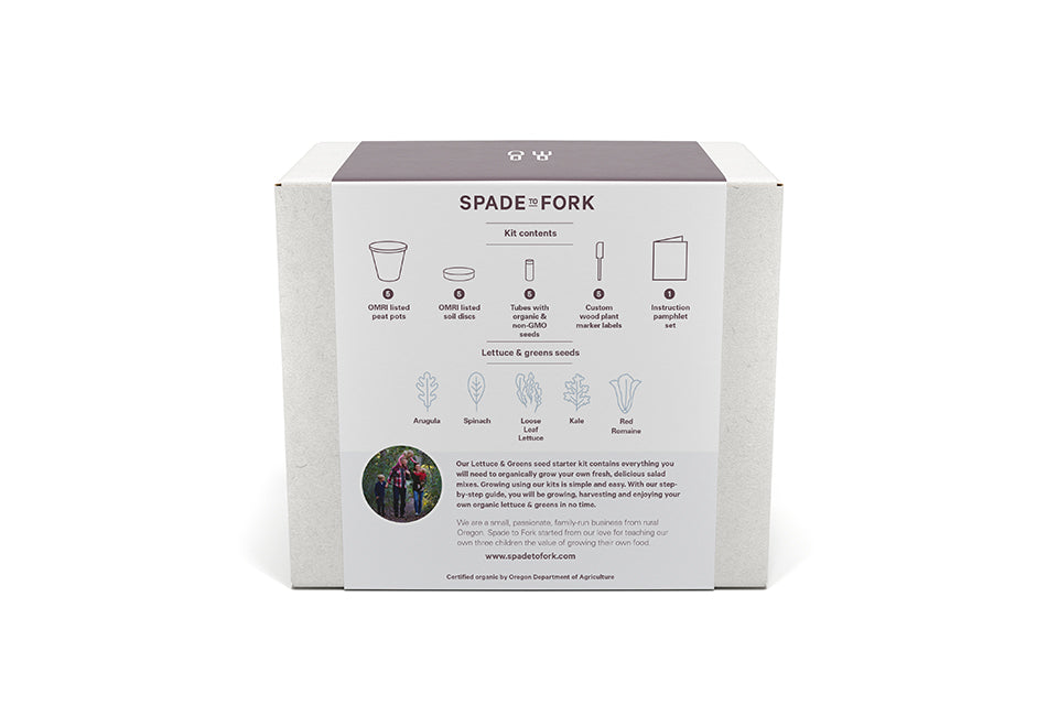 Organic Home Garden Seed Kits Spade To Fork